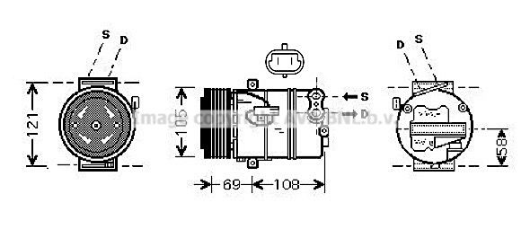 AVA QUALITY COOLING Kompressor,kliimaseade OLAK438